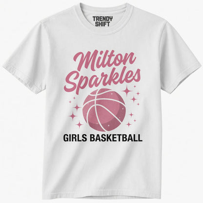 Milton Sparkles Girls Basketball T-Shirt