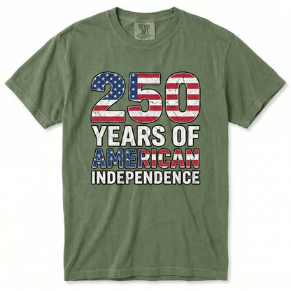 250th Independence Day T-Shirt - 250 Years of Freedom Patriotic Tee